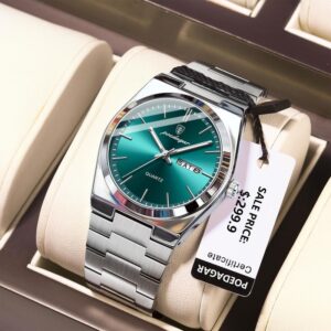 POEDAGAR Luxury Waterproof Quartz Watch for Men ✅